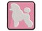 Miniature Poodle Dog Solid Multi-Color Embroidered Iron-On or Hook & Loop Patch Applique